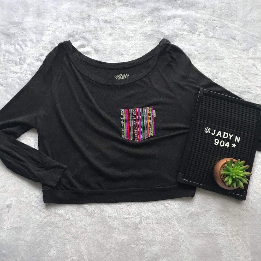 Serengetee Cropped Long Sleeve Top